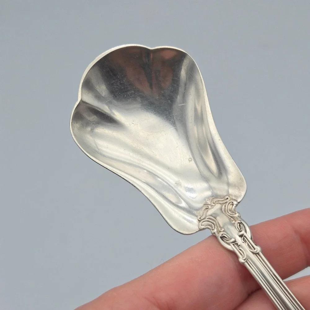 Vintage Pre 1950 Gorham Chantilly Sterling Silver Sugar Shell Spoon 31g No Mono